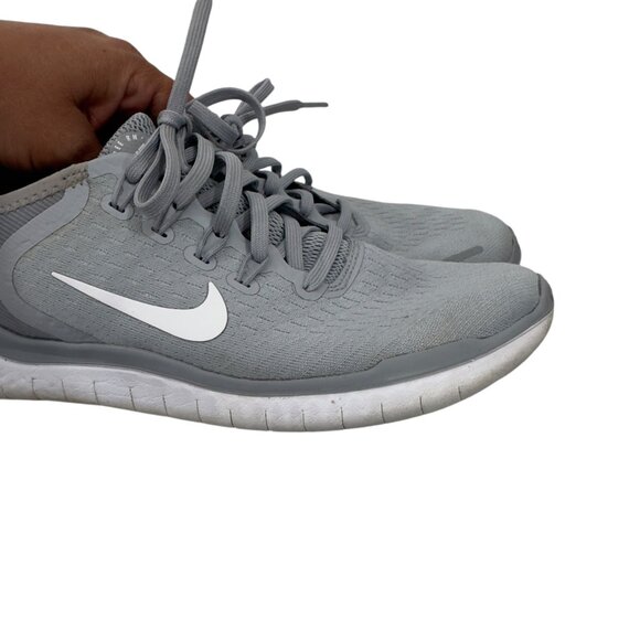 Nike Flex RN Women Running Shoes Size 8 Lightweight Mesh Lace-Up Gray & White - Picture 13 of 16